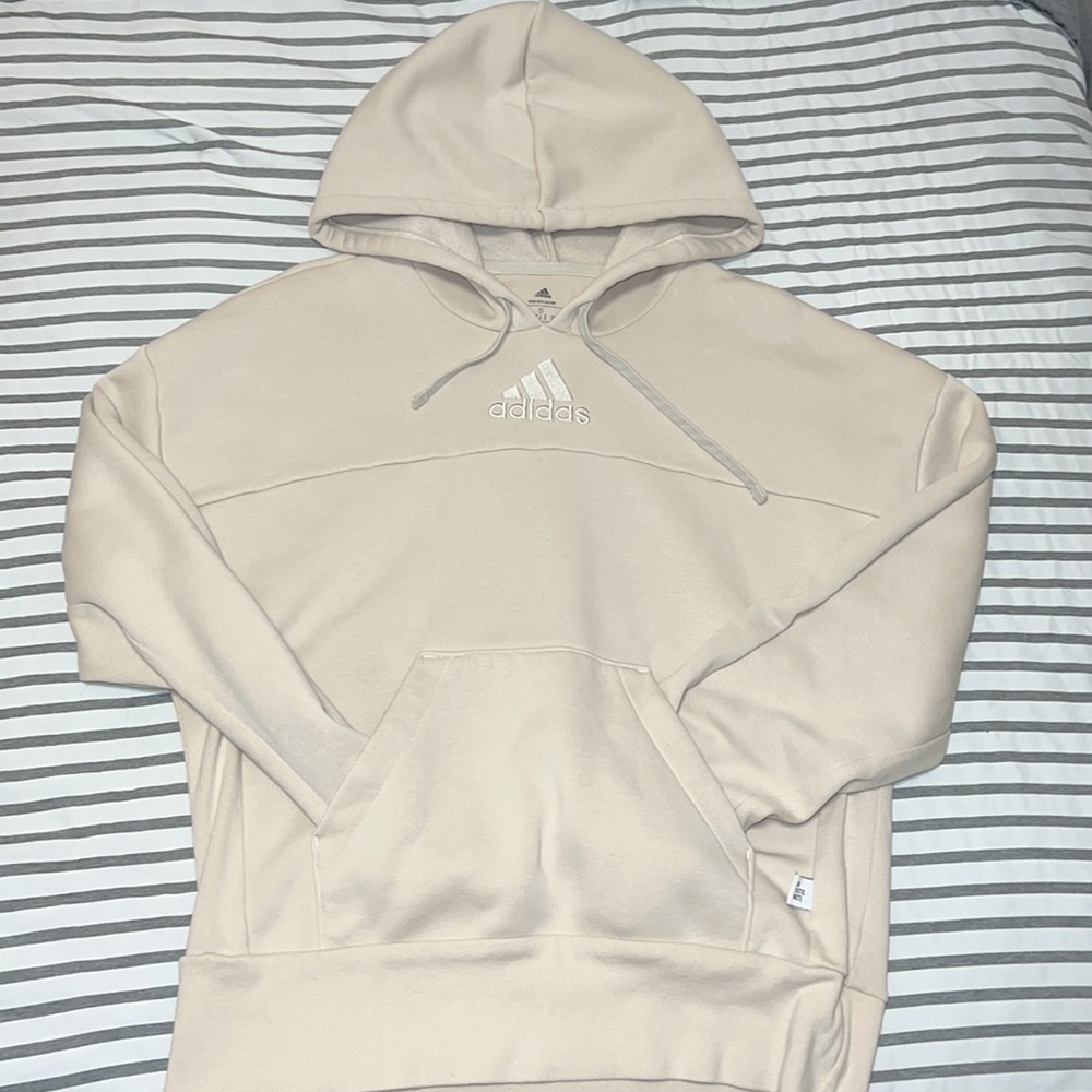 Men’s Creme Adidas Hoodie - Like New!